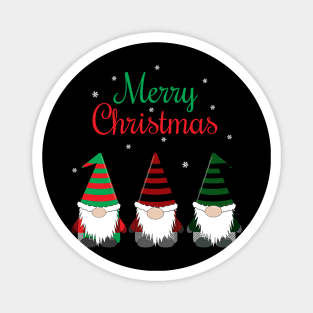 Merry Christmas Gnomes Color Magnet